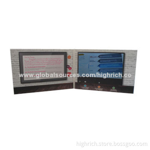 7-inch LCD Video Mailers with USB for Recharging and Video Uploading